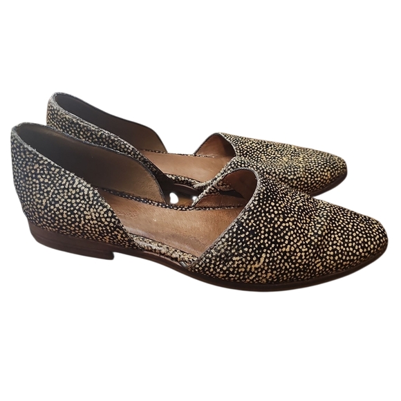 Madewell Marisa d'Orsay Flat in Spotted Calf Hair Sz 7 $128 - Picture 4 of 6